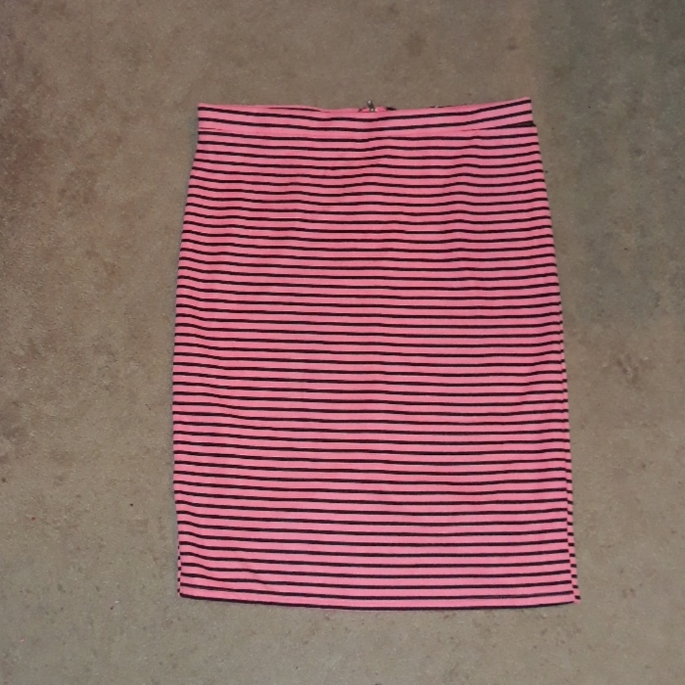 Pink and black skirt
